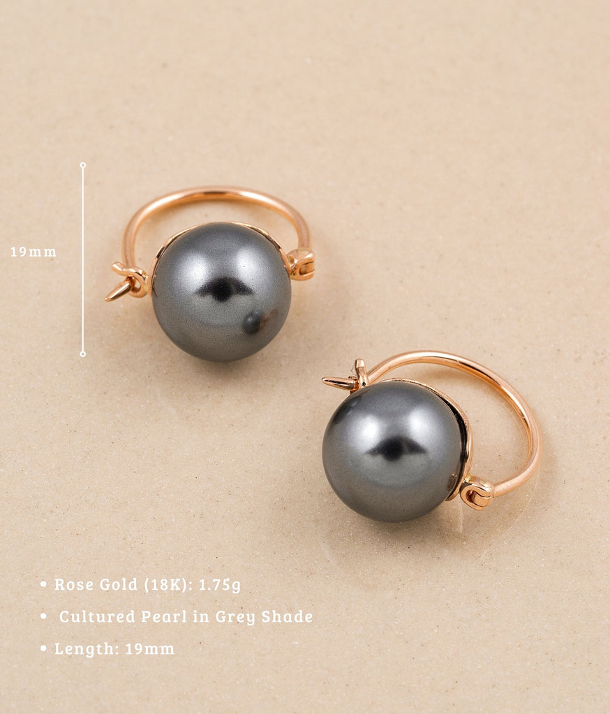 Grey earrings store