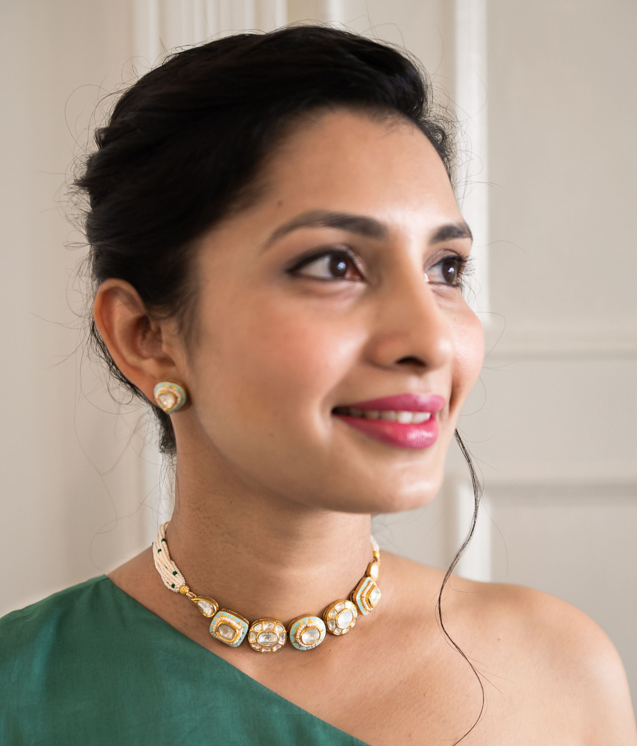 Feroz Gold Choker Necklace