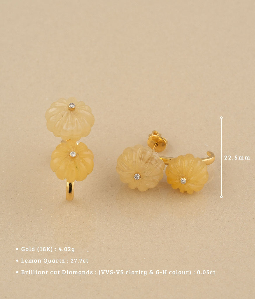 Floret 18K Gold Earrings