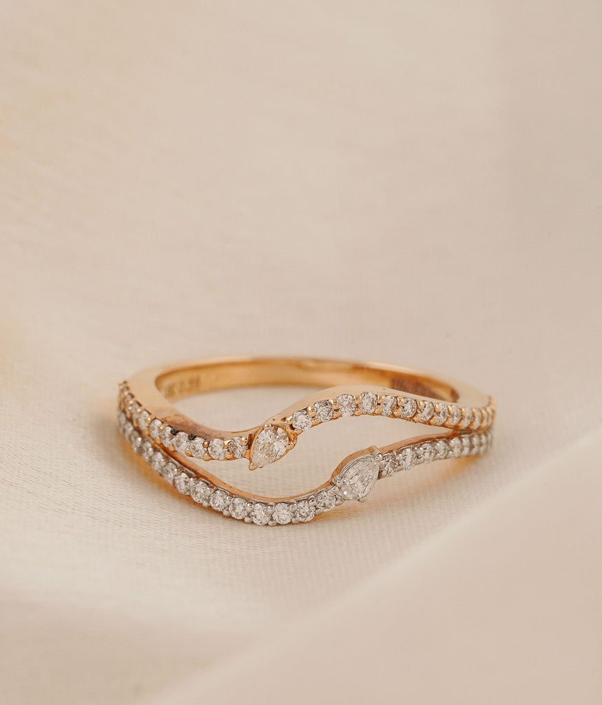 Gemini Gold & Diamond Ring 