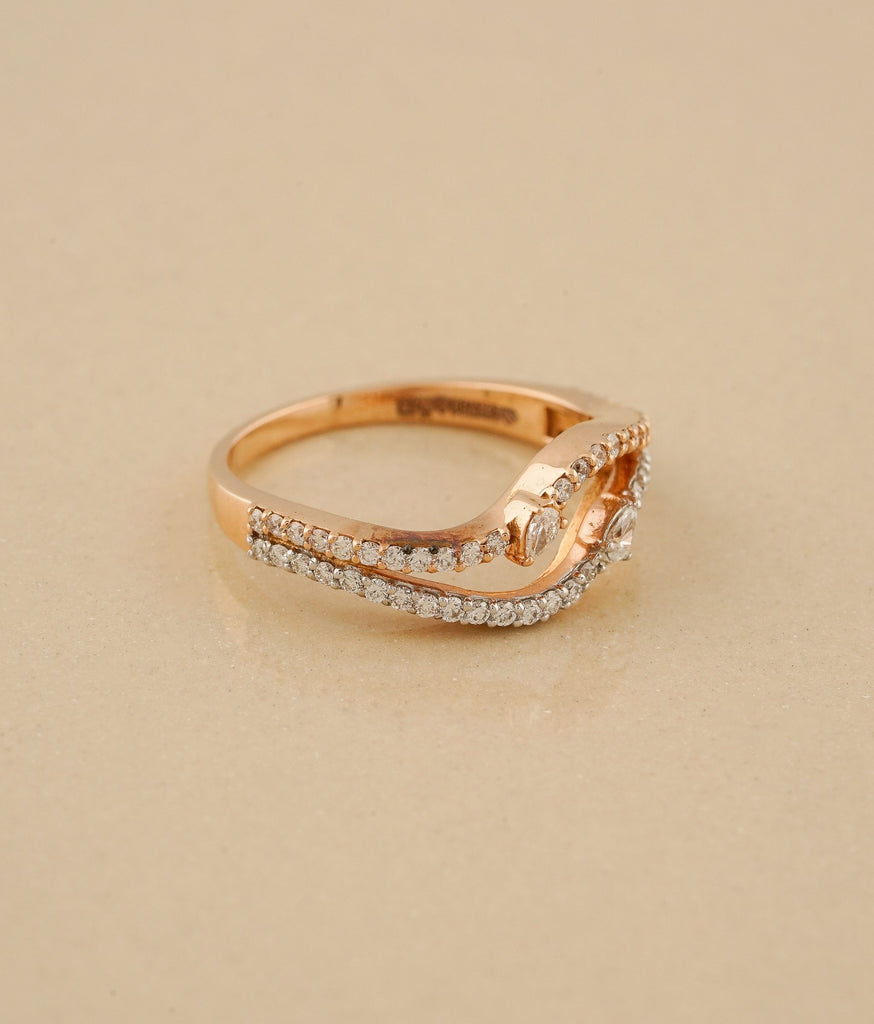 Gemini Gold & Diamond Ring 