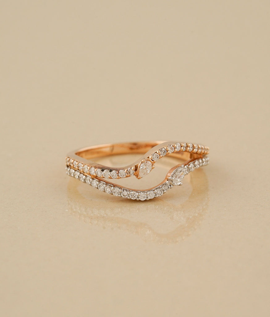 Gemini Gold & Diamond Ring 