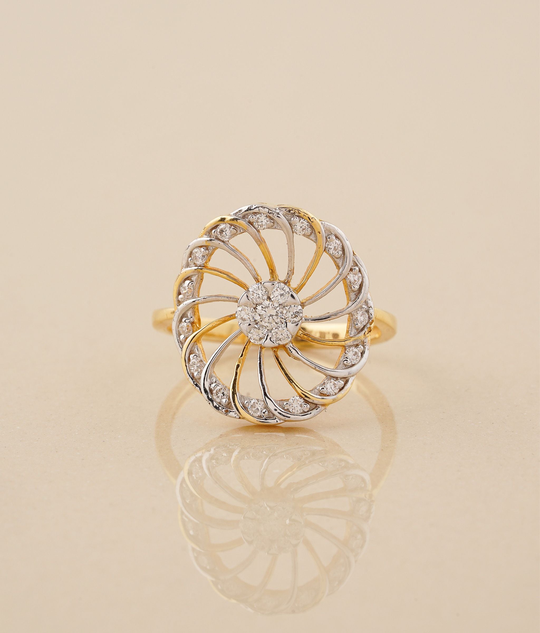 Halo Gold & Diamond Ring