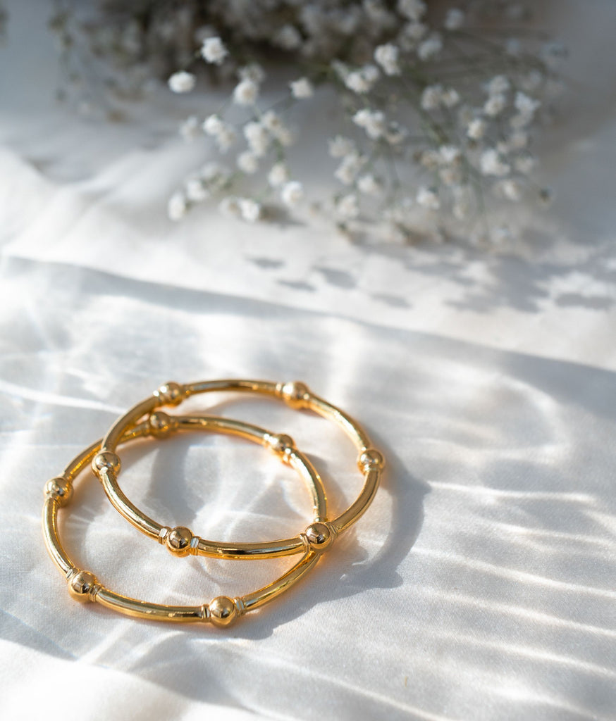 Ira 22K Gold Bangles Set Of 2