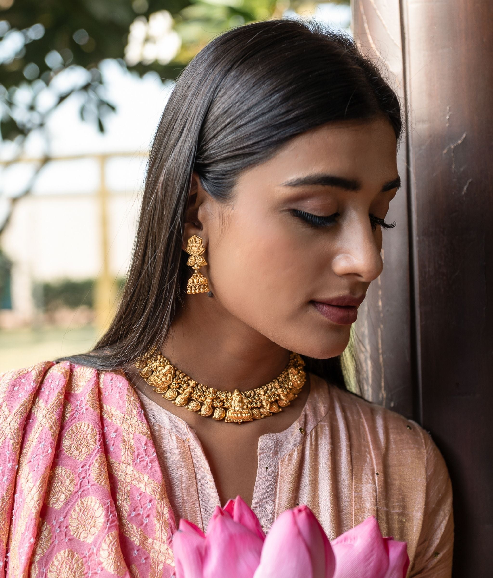 Kamakshi 22K Gold Temple Necklace