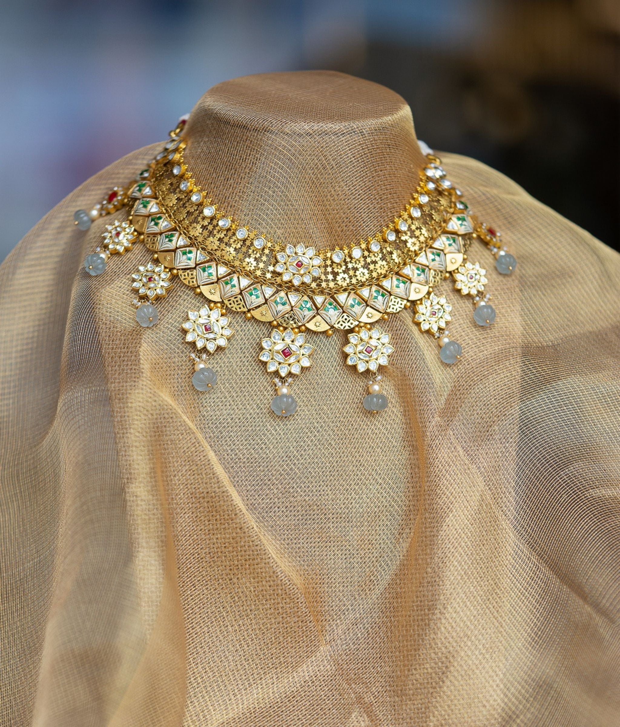 Karunya 22K Gold Choker Set