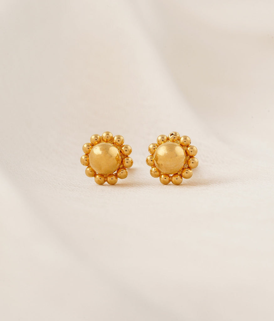 Kavya Gold Studs (Small)