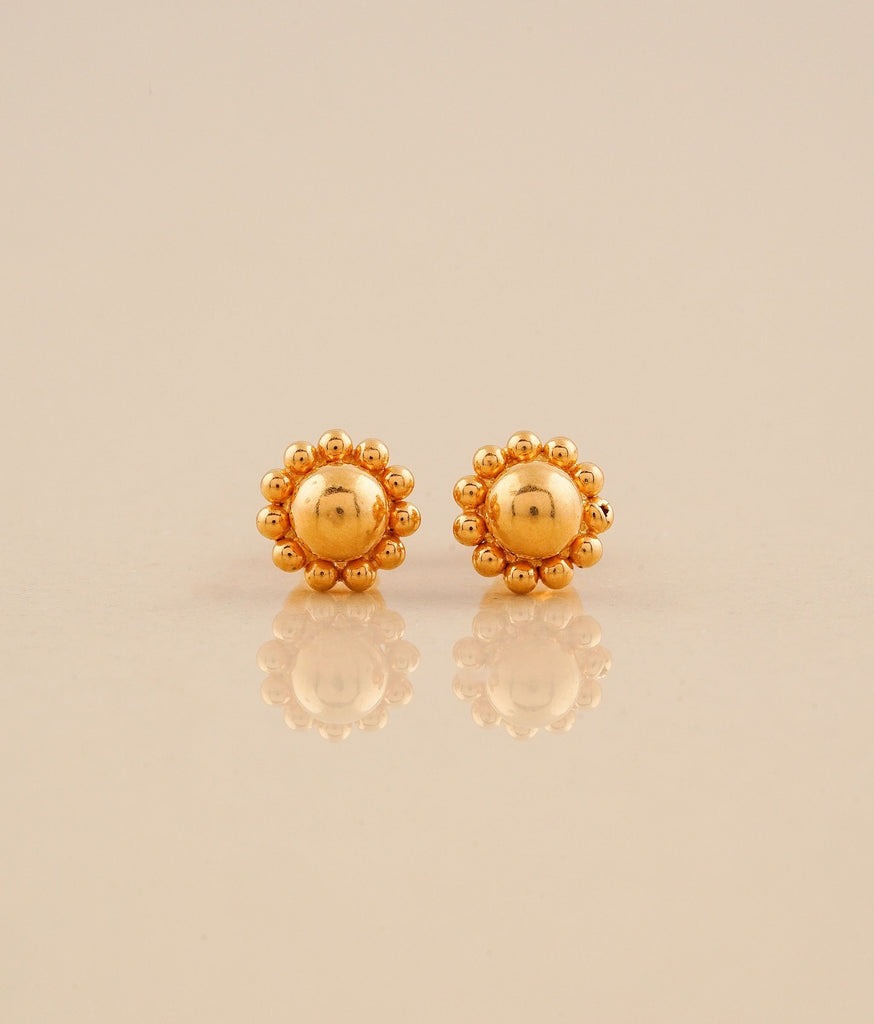 Kavya Gold Studs (Small)