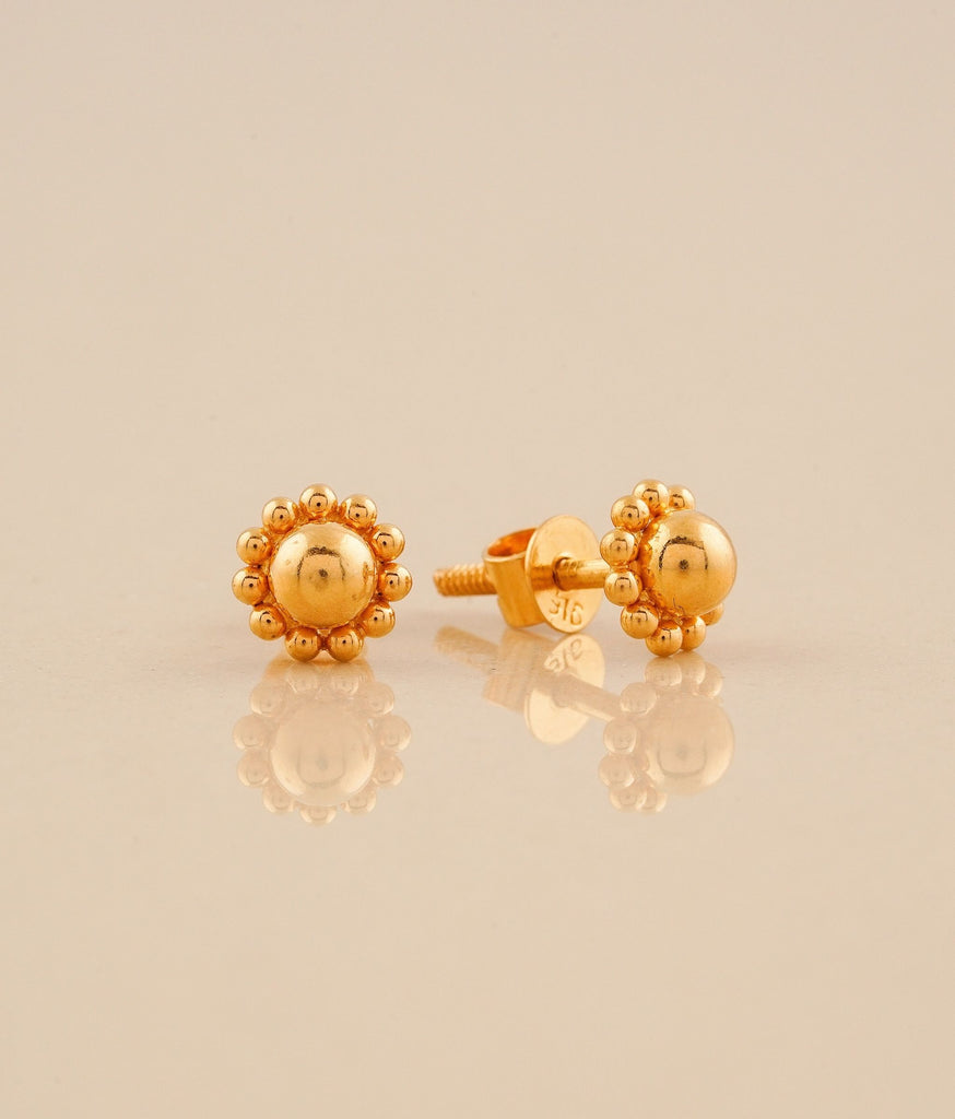 Kavya Gold Studs (Small)