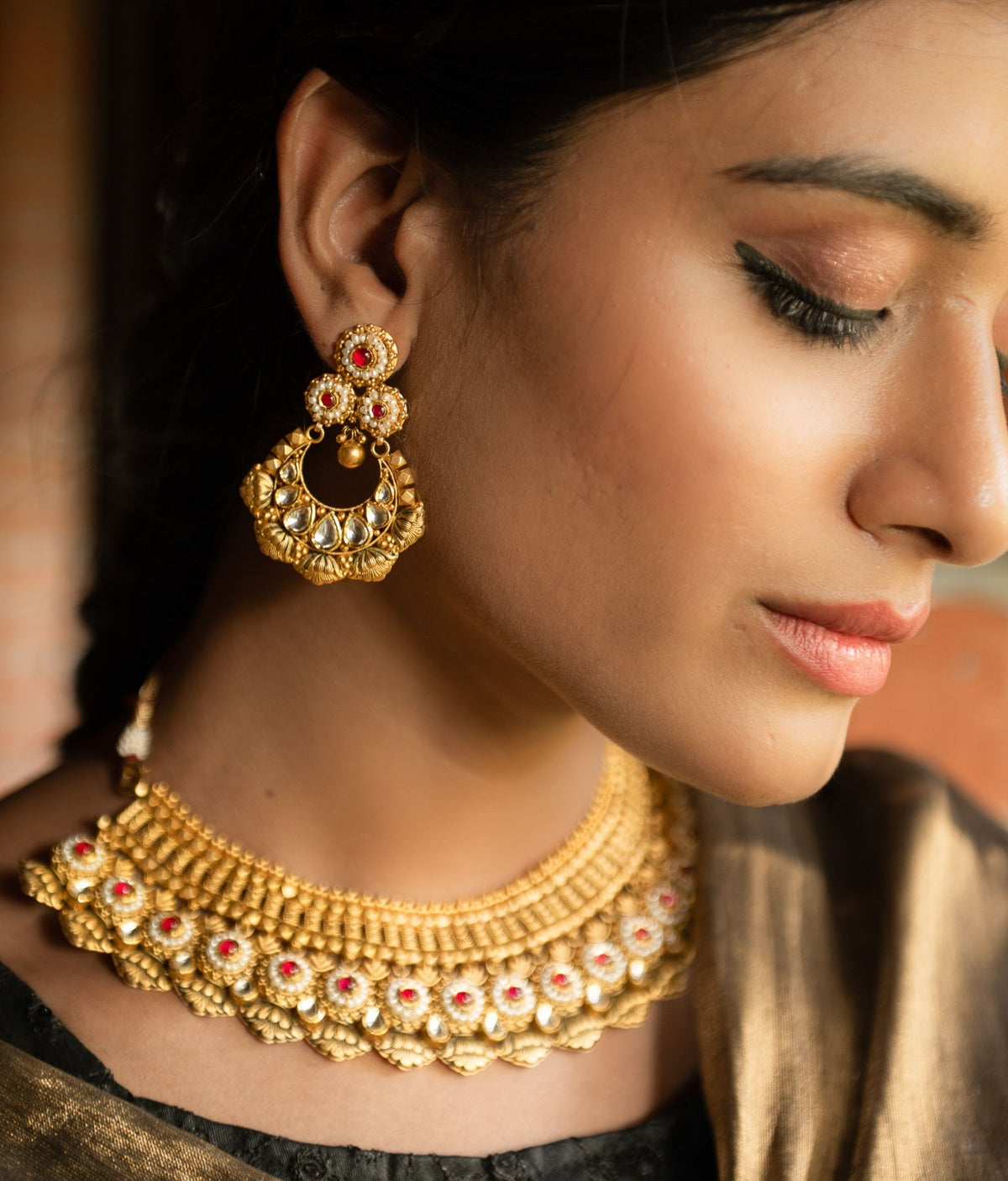 Keya R Keya 22K Gold Choker Set - R Narayan Jewellers
