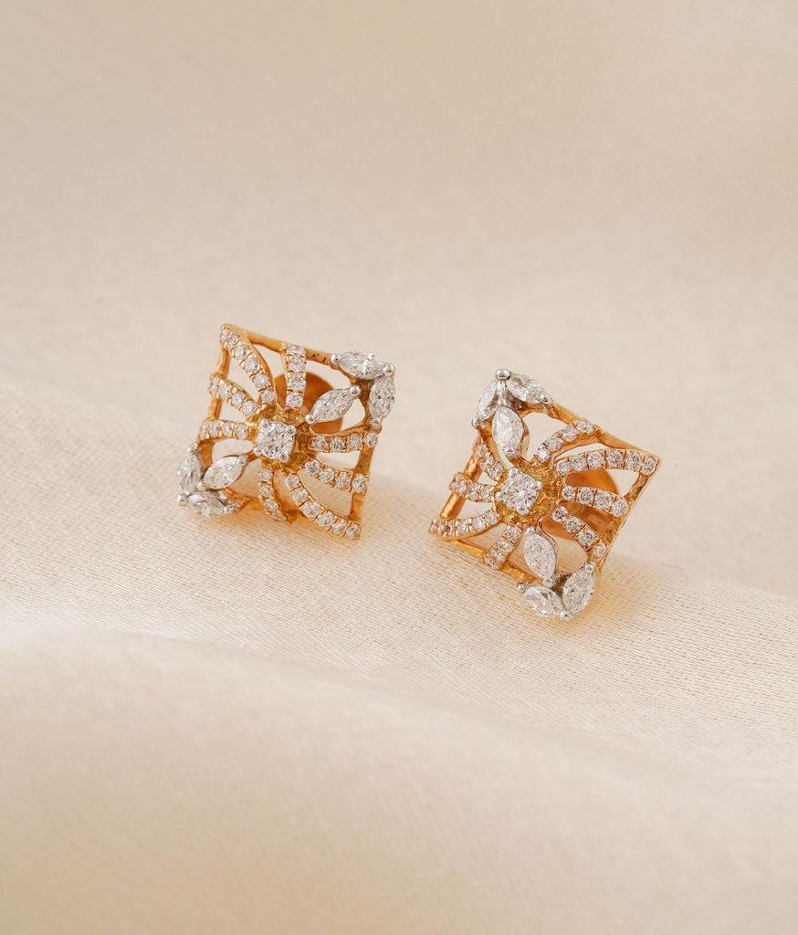 Koel Gold & Diamond Earrings