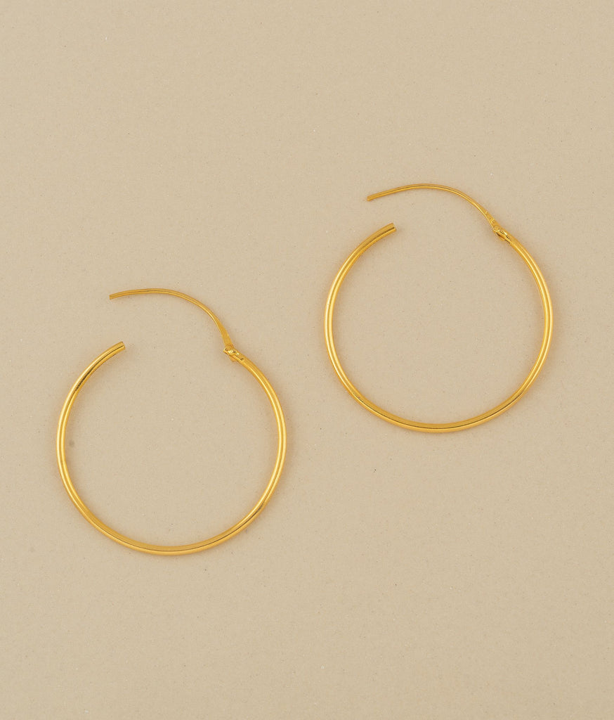 Laila Gold Hoops - Small