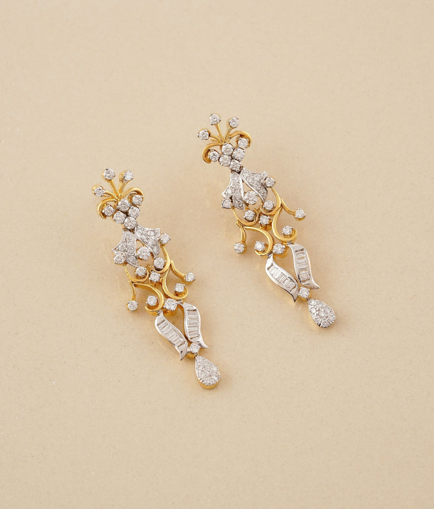 Lyrical Melody Gold & Diamond Earrings