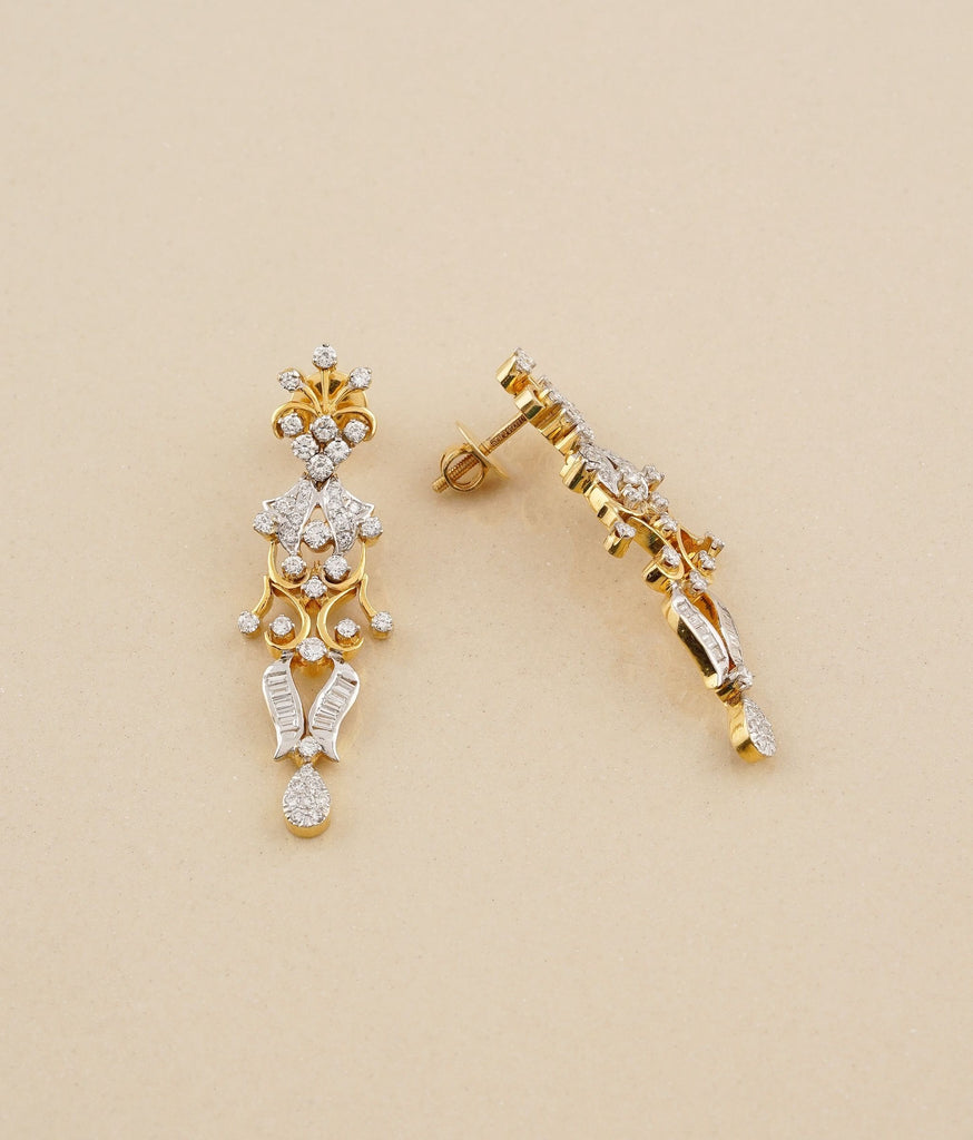 Lyrical Melody Gold & Diamond Earrings