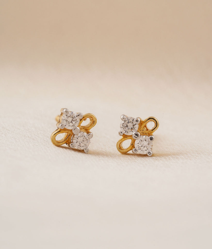 Meera Gold & Diamond Earrings