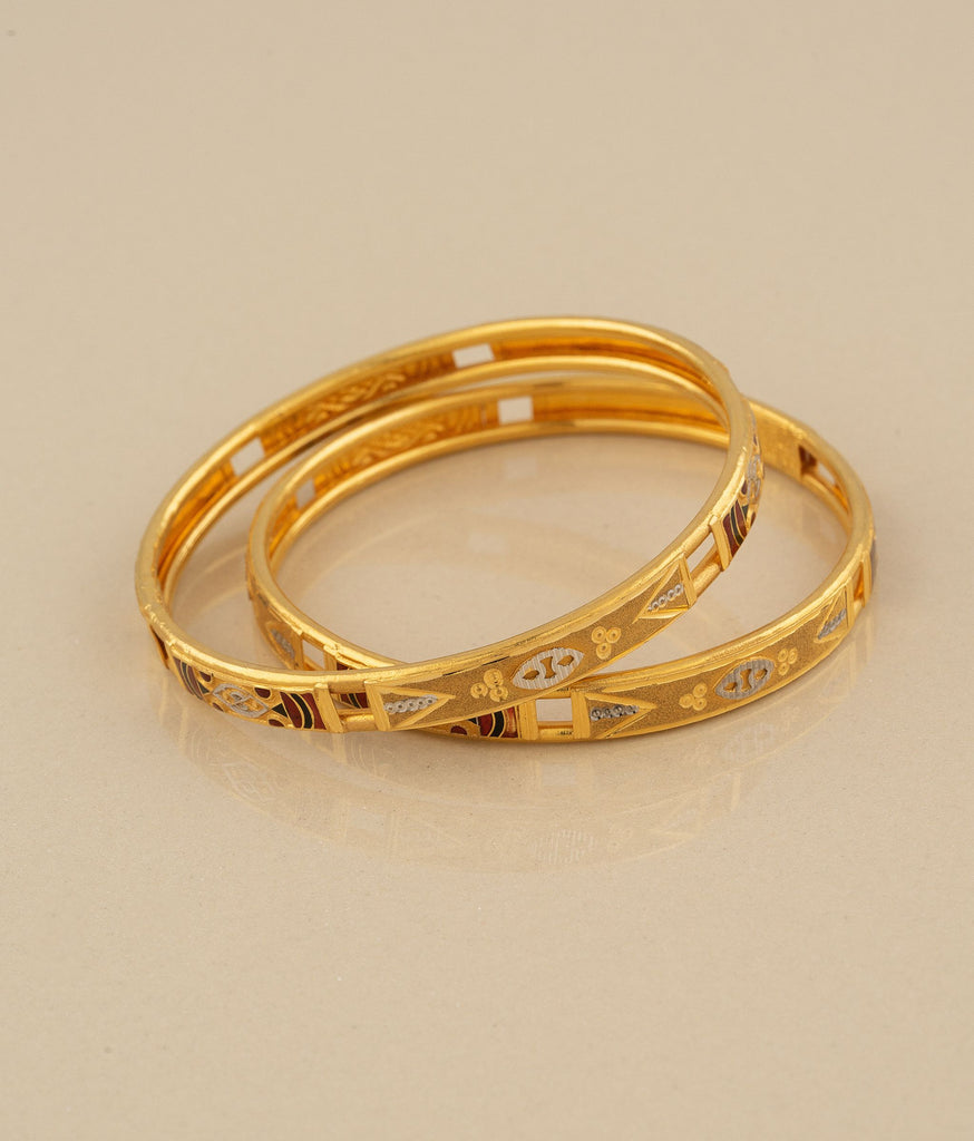 Mukta 22K Gold Bangles