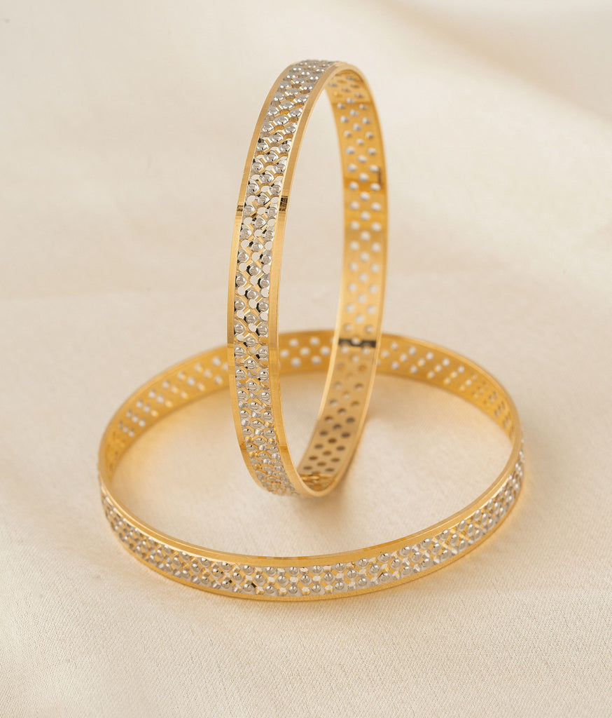 Palak Gold Bangles Set Of 2