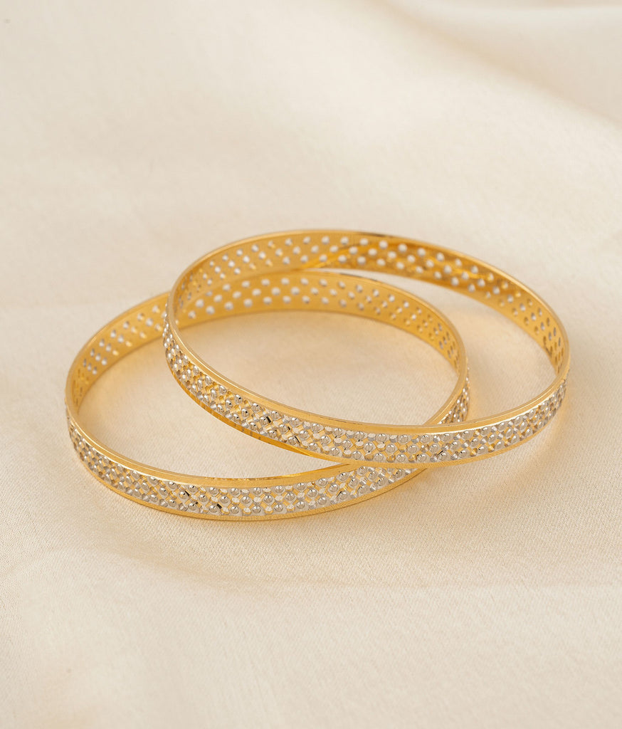 Palak Gold Bangles Set Of 2