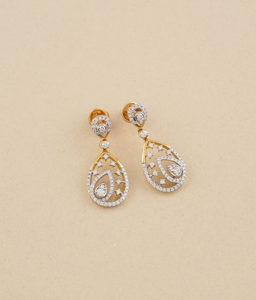 Paris Gold & Diamond Earrings