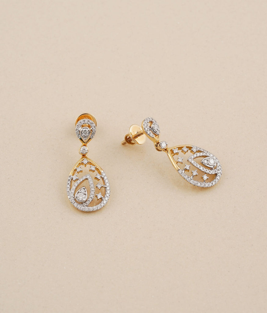 Paris Gold & Diamond Earrings