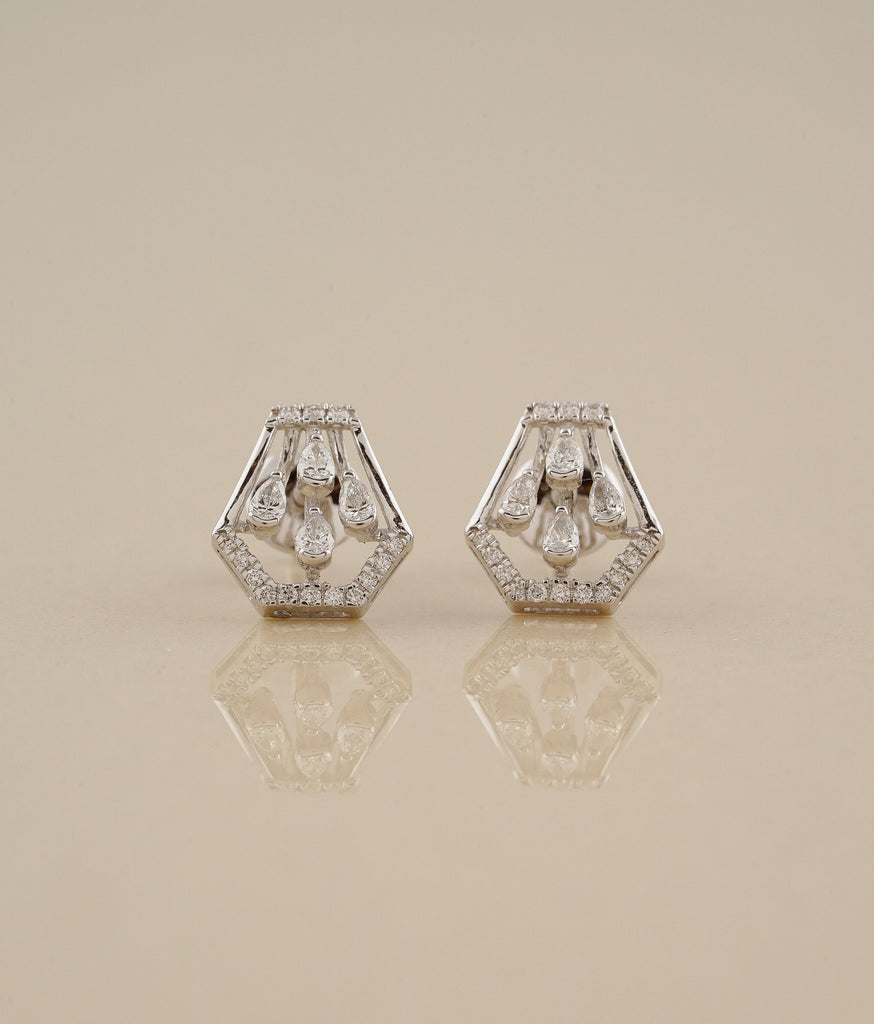 Pehal White Gold & Diamond Earrings