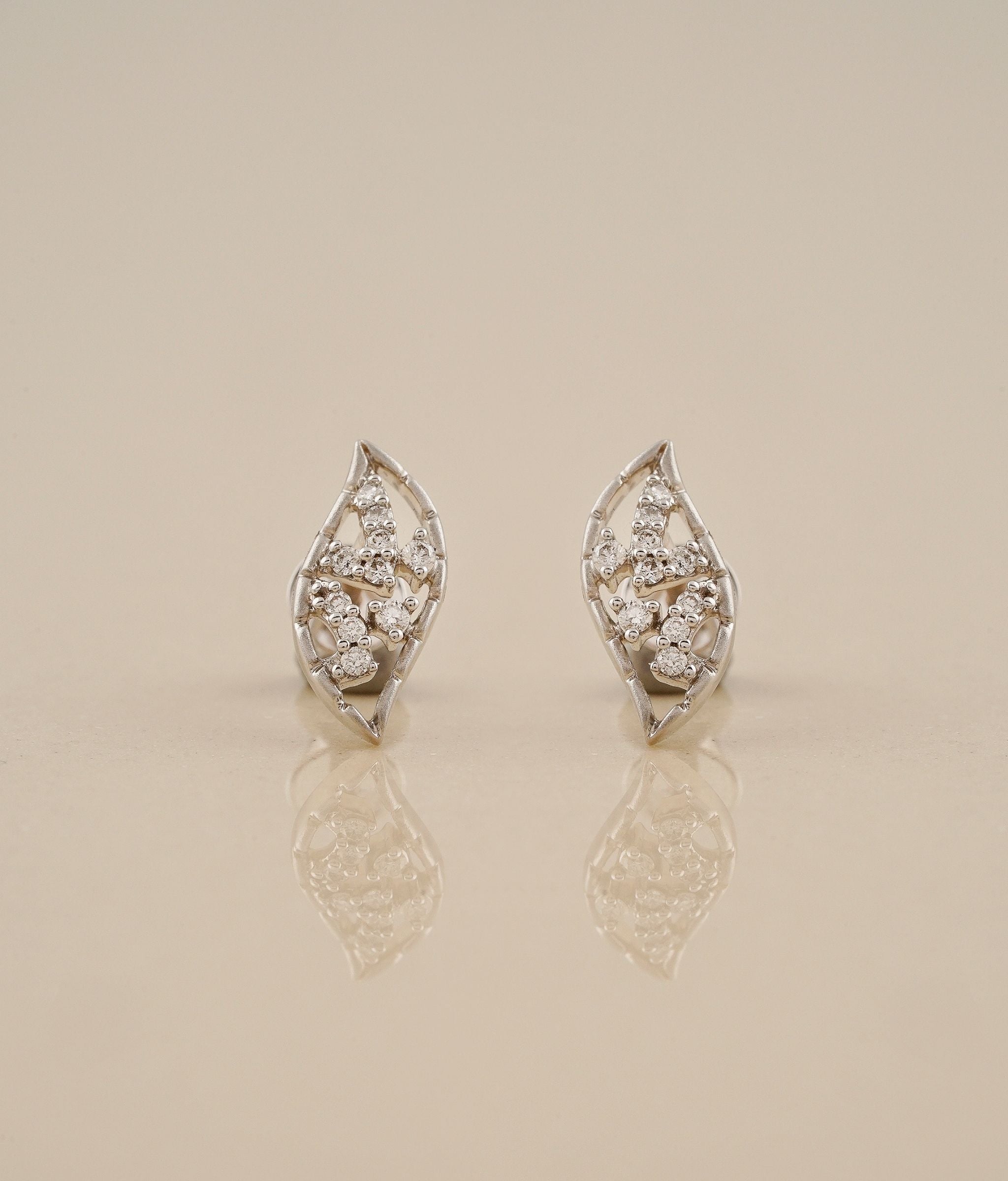 Petal Gold & Diamond Earrings