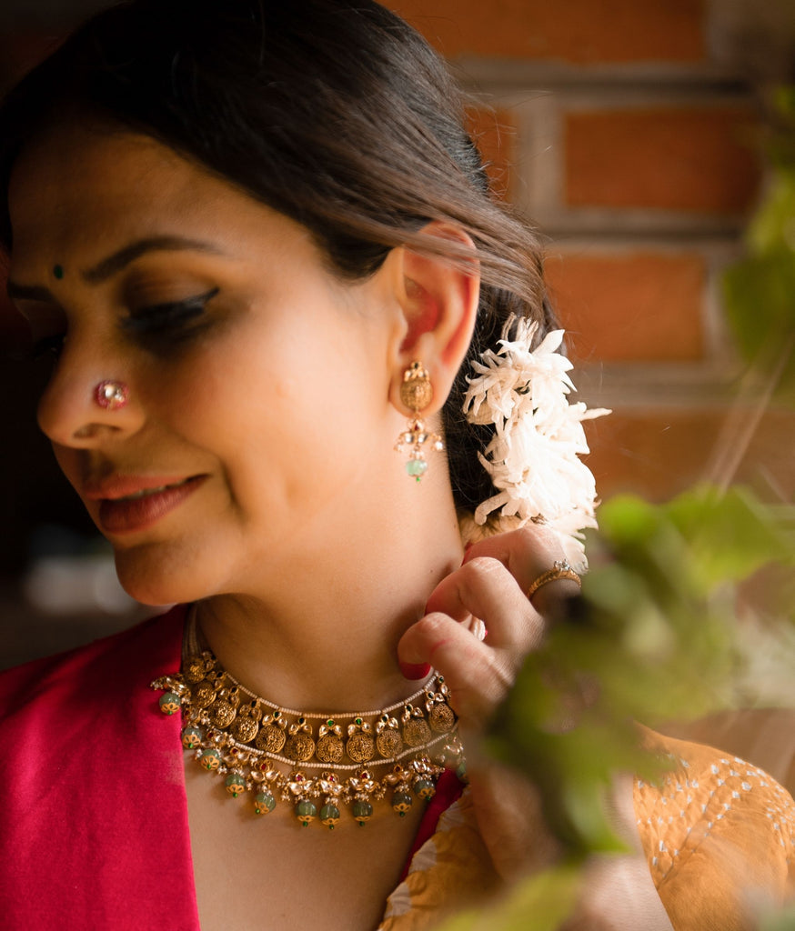 Pranali 22K Gold Choker Set R Narayan Jewellers R Narayan