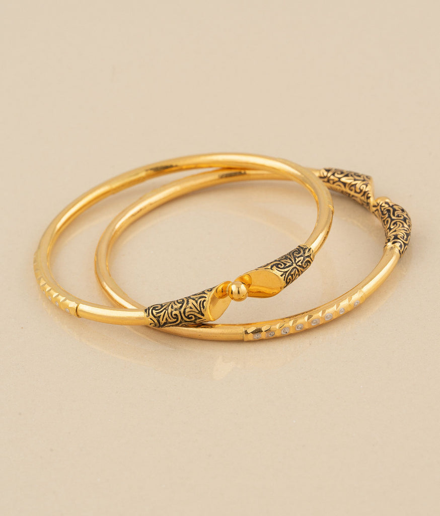 Pritha Gold Bangles Set Of 2