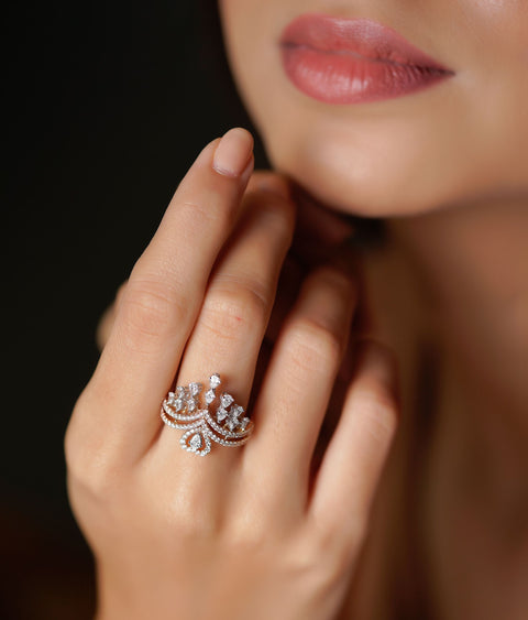 The Gianina Crown Ring | BlueStone.com