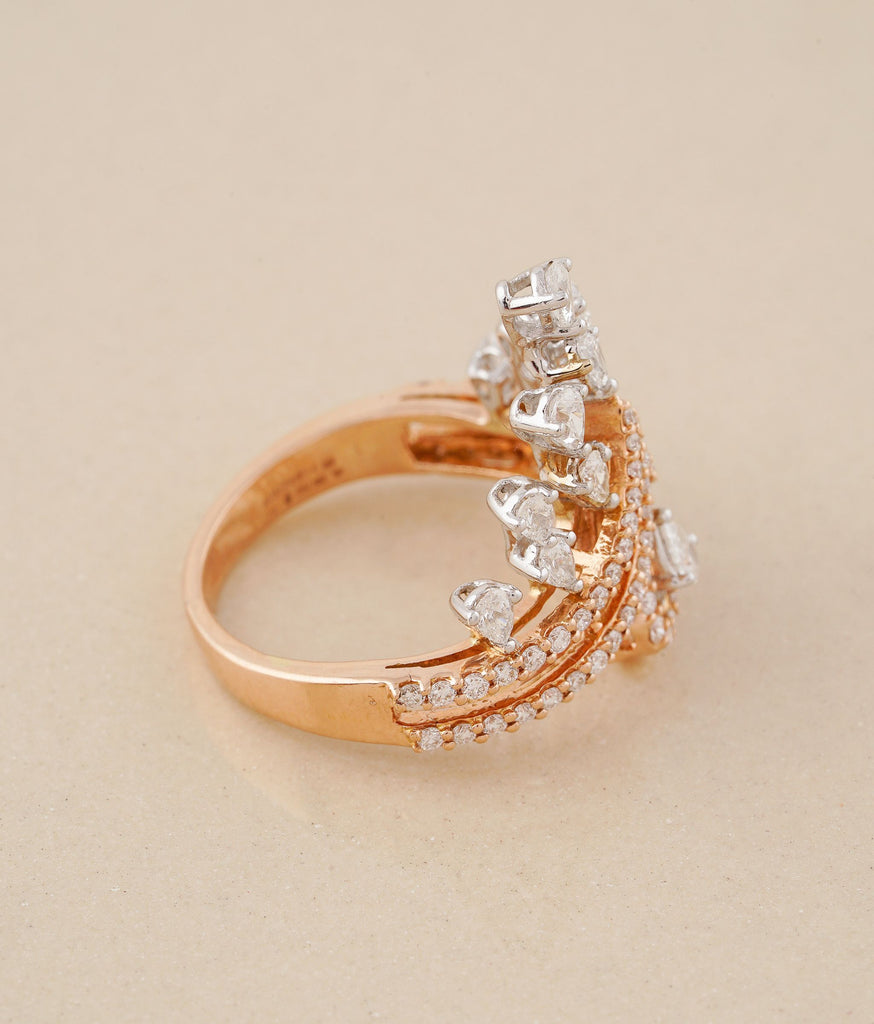 Queen's Crown Gold & Diamond Ring