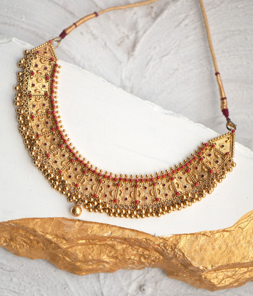 Saraswati Antique Gold Set