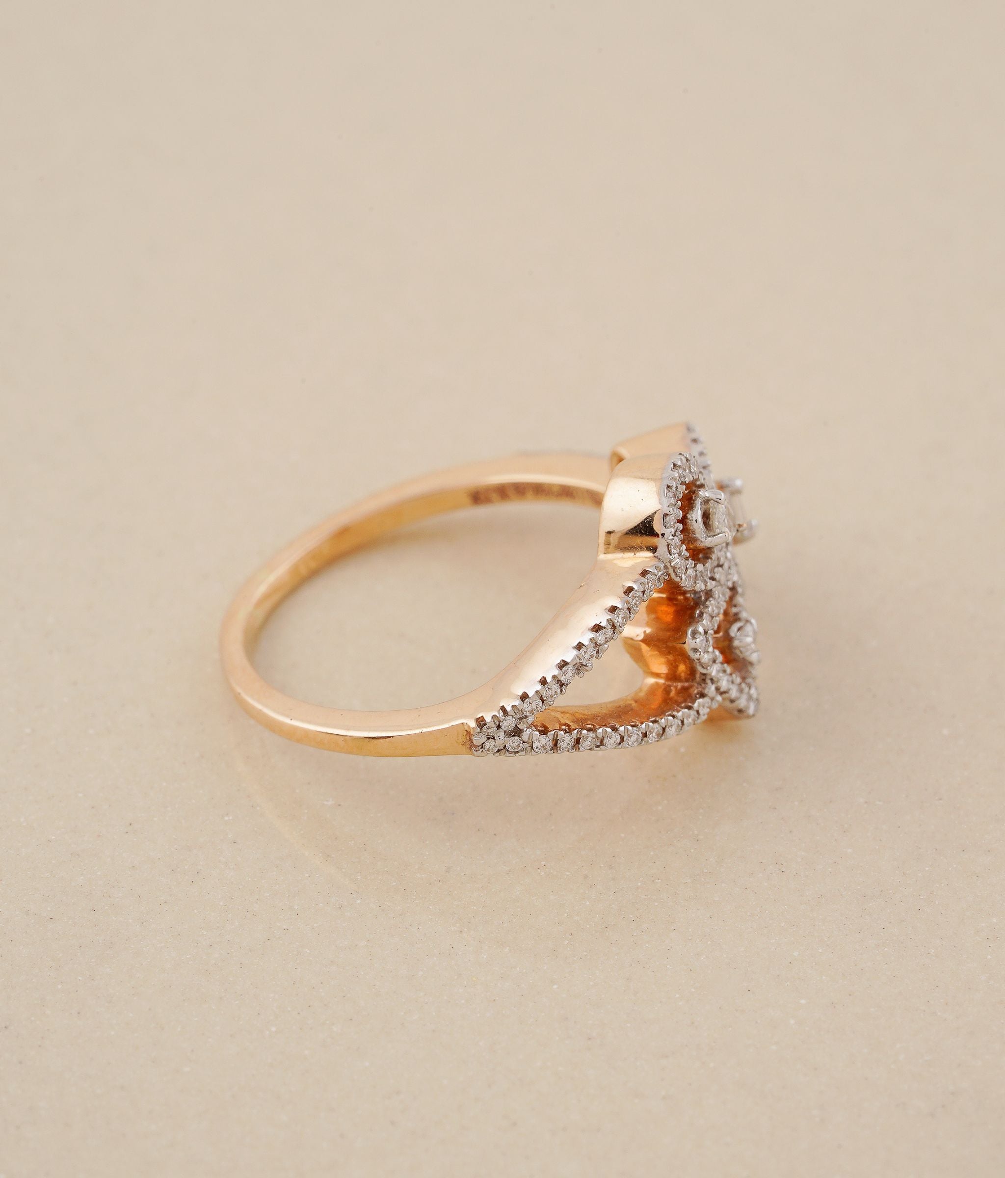 Shapes 18k Gold & Diamond Ring