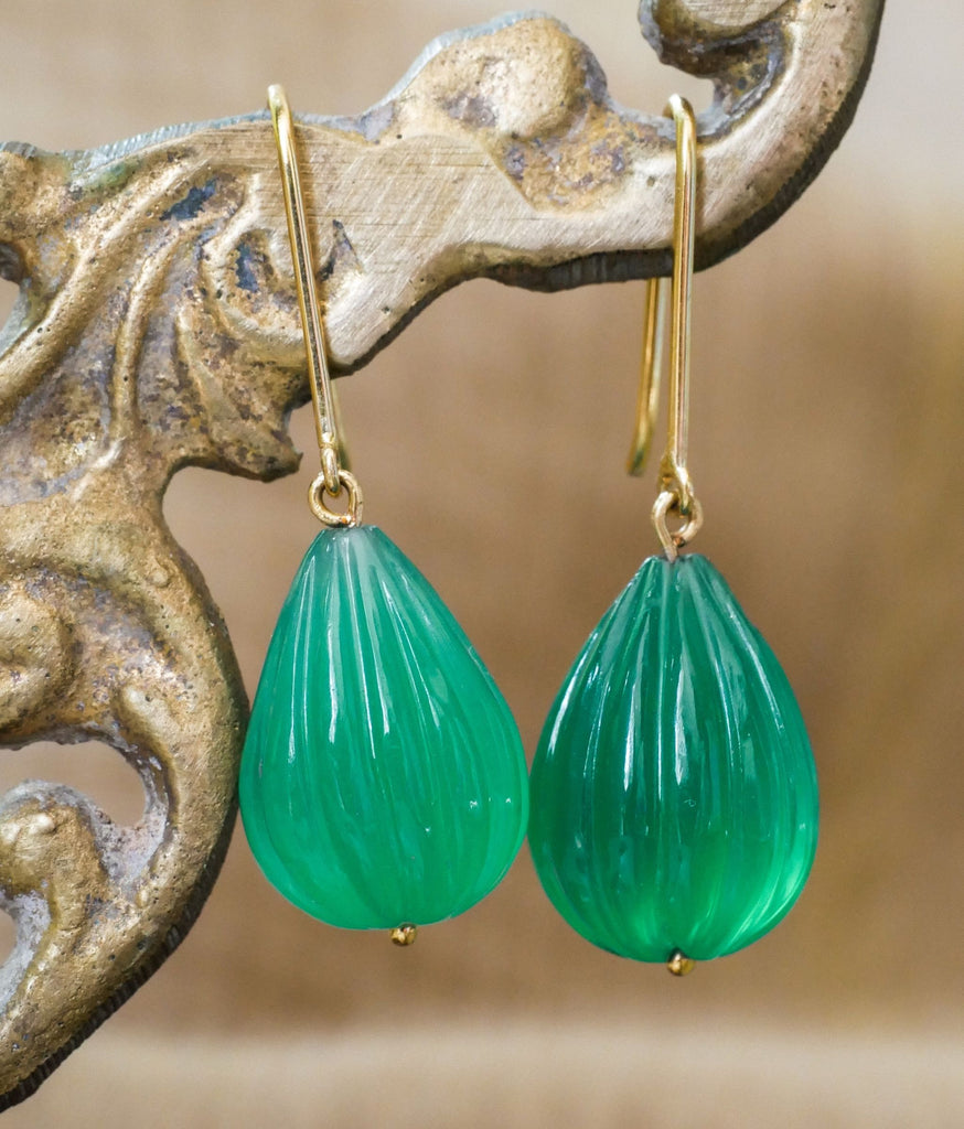 18k Gold Spring Drops Earrings