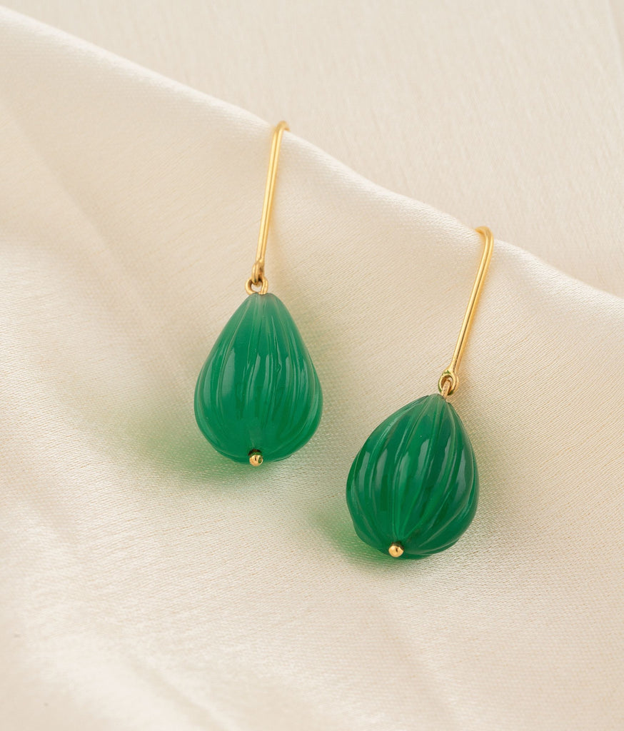 18k Gold Spring Drops Earrings