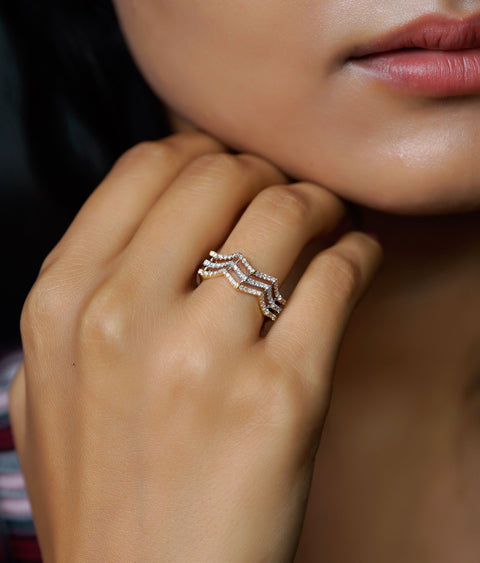Emma Flora Diamond Ring | Radiant Diamond Rings | CaratLane