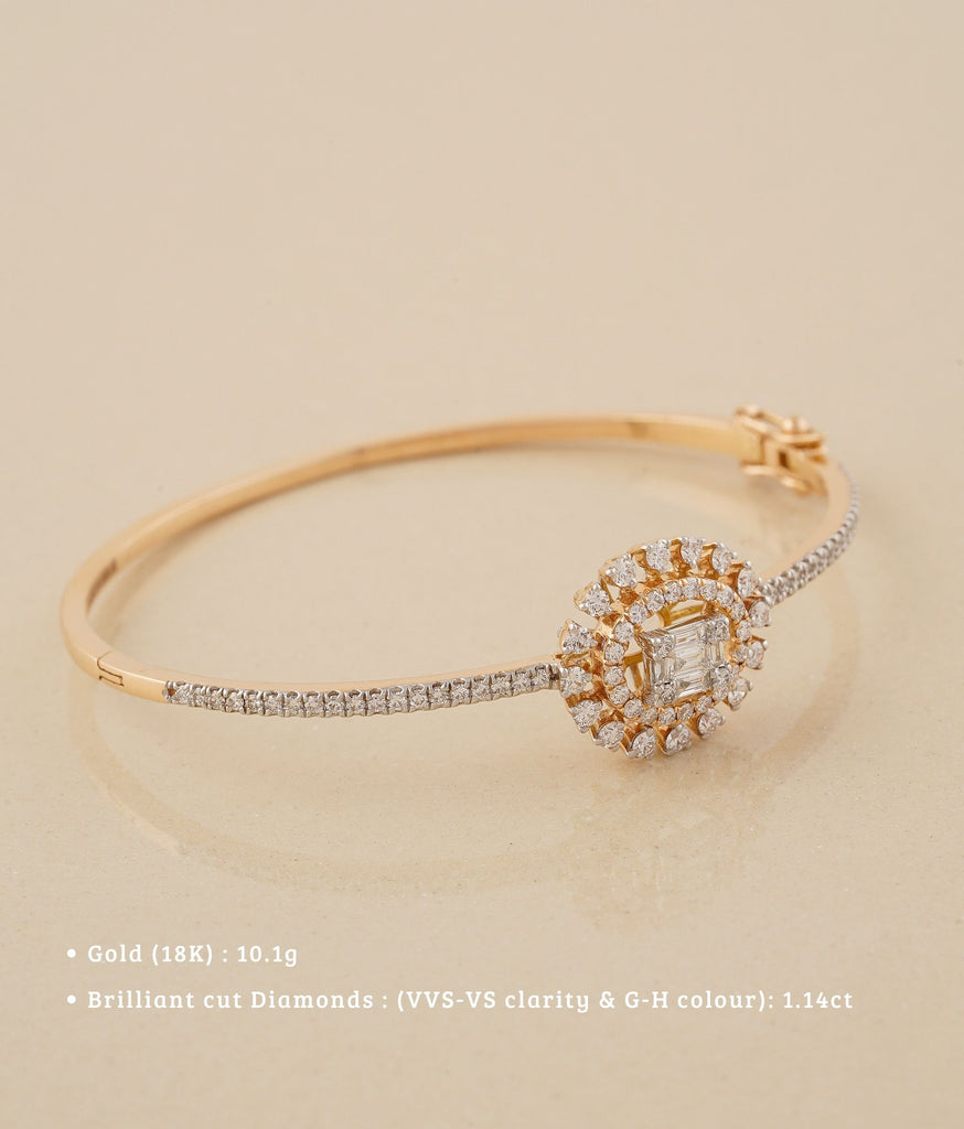 Starburst 18K Gold Diamond Bracelet