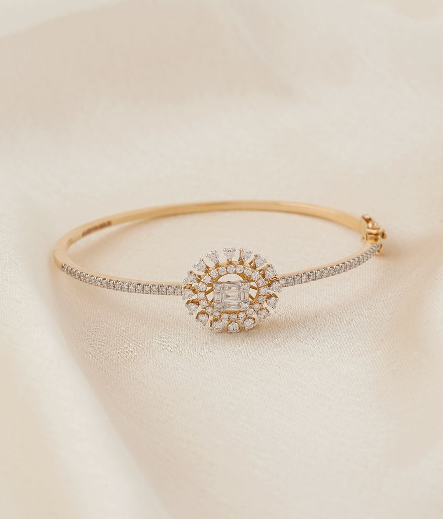 Starburst 18K Gold Diamond Bracelet