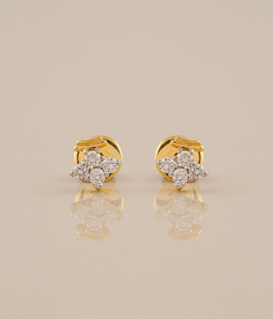 Starlit Gold & Diamond Earrings