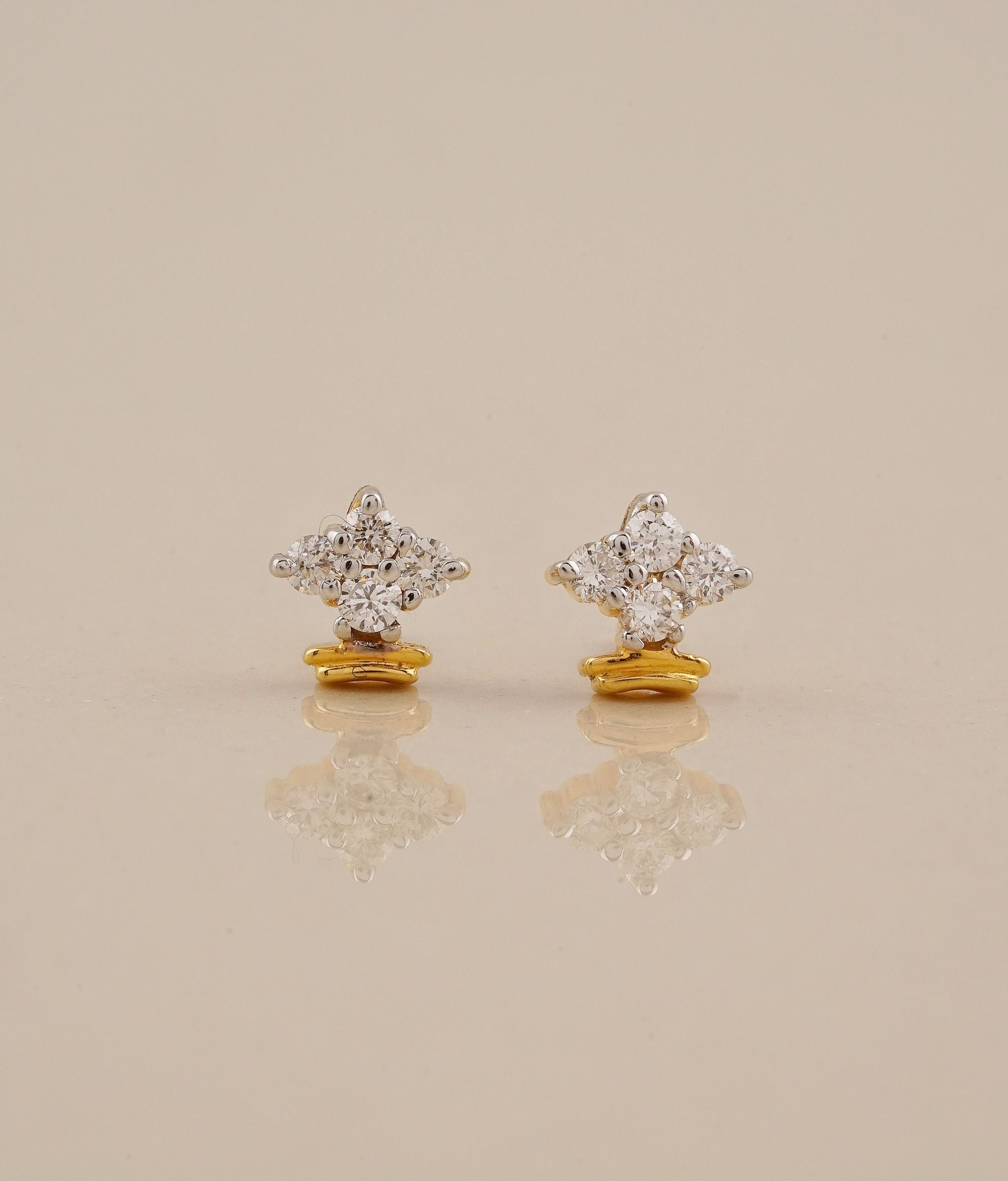 Starlit Gold & Diamond Earrings