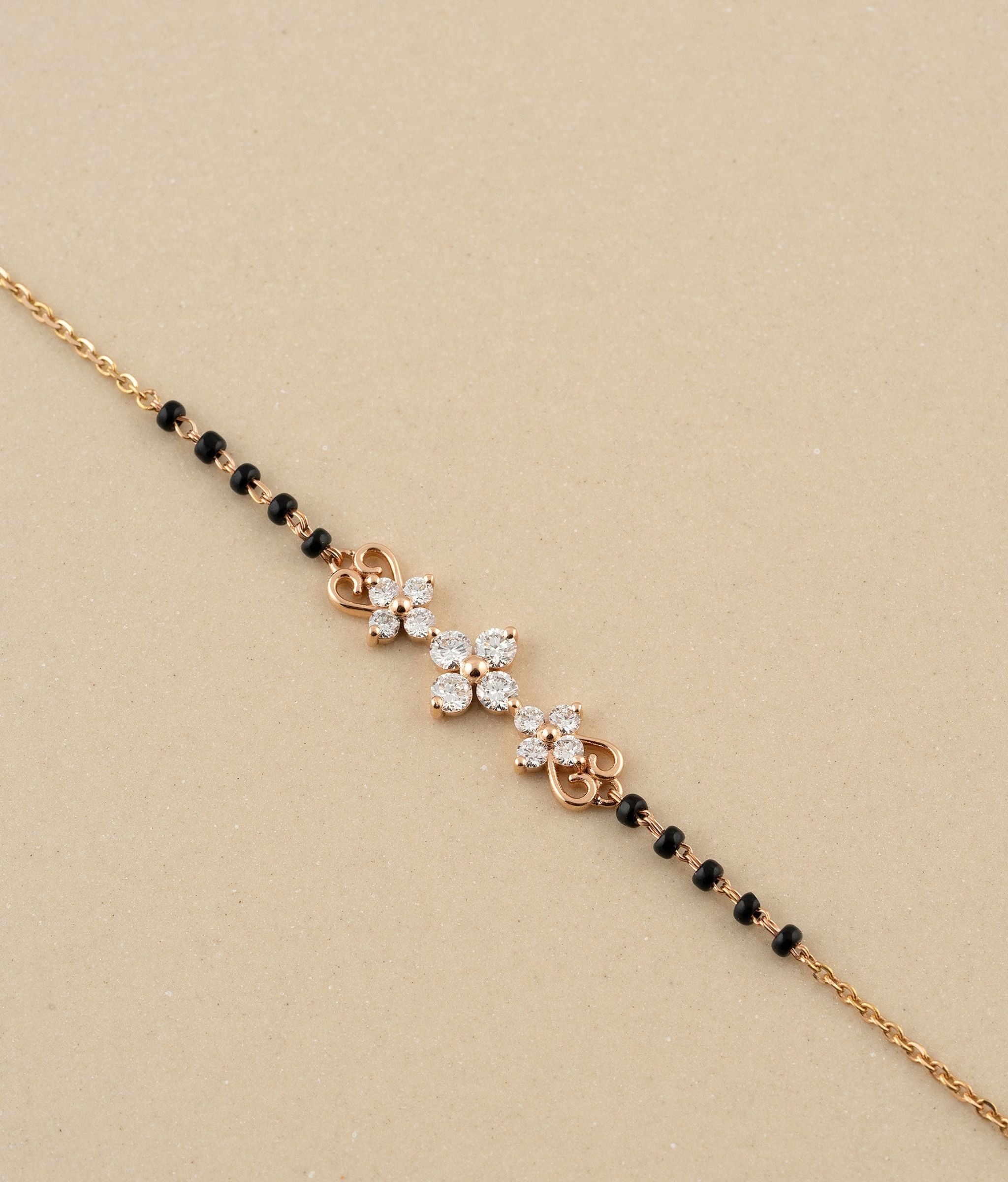 Sutram Gold Mangalsutra Bracelet