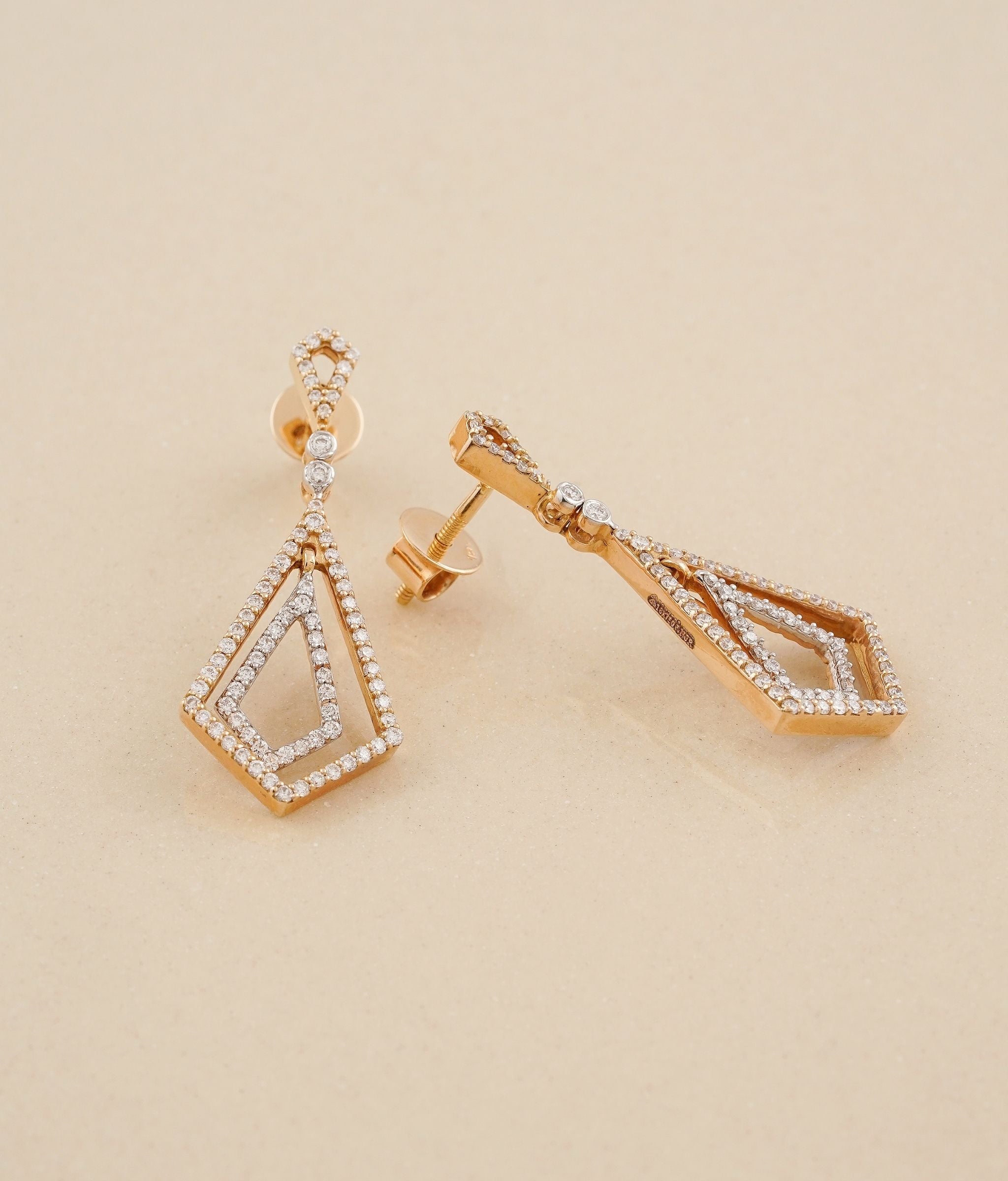 Trio White Gold & Diamond Earrings