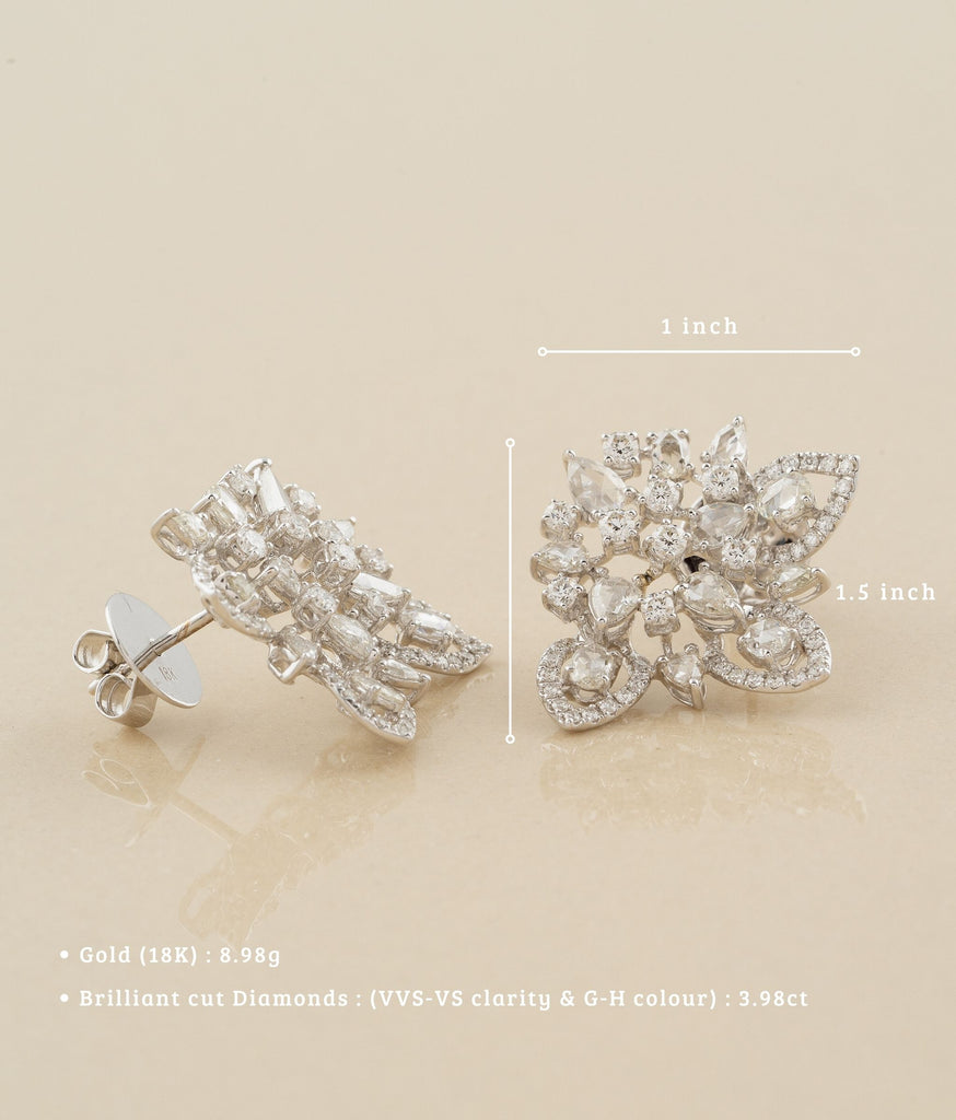 Zahara Pear Shape Diamond Earrings