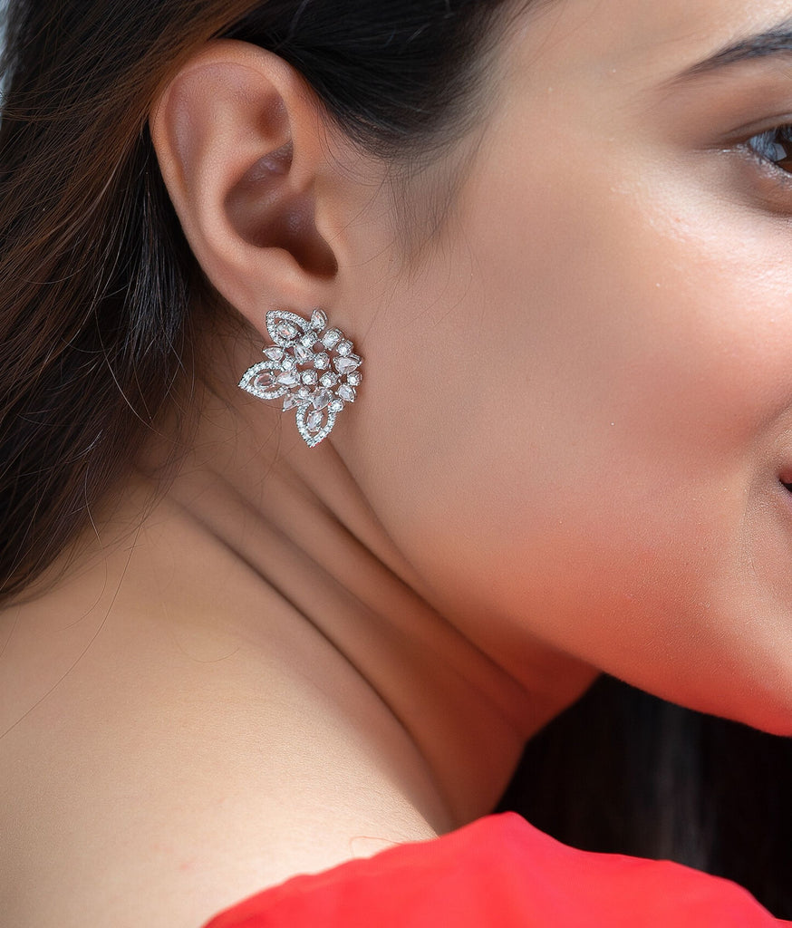 Zahara Pear Shape Diamond Earrings