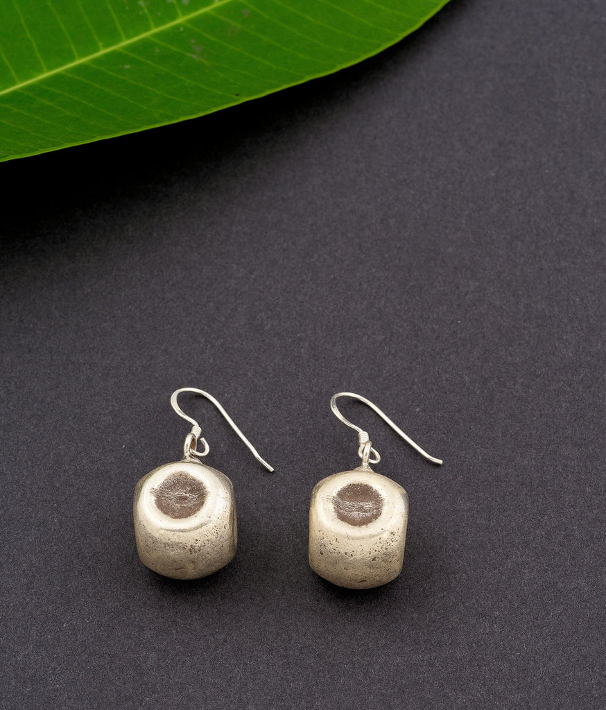 925 Pure Dholki Silver Earrings