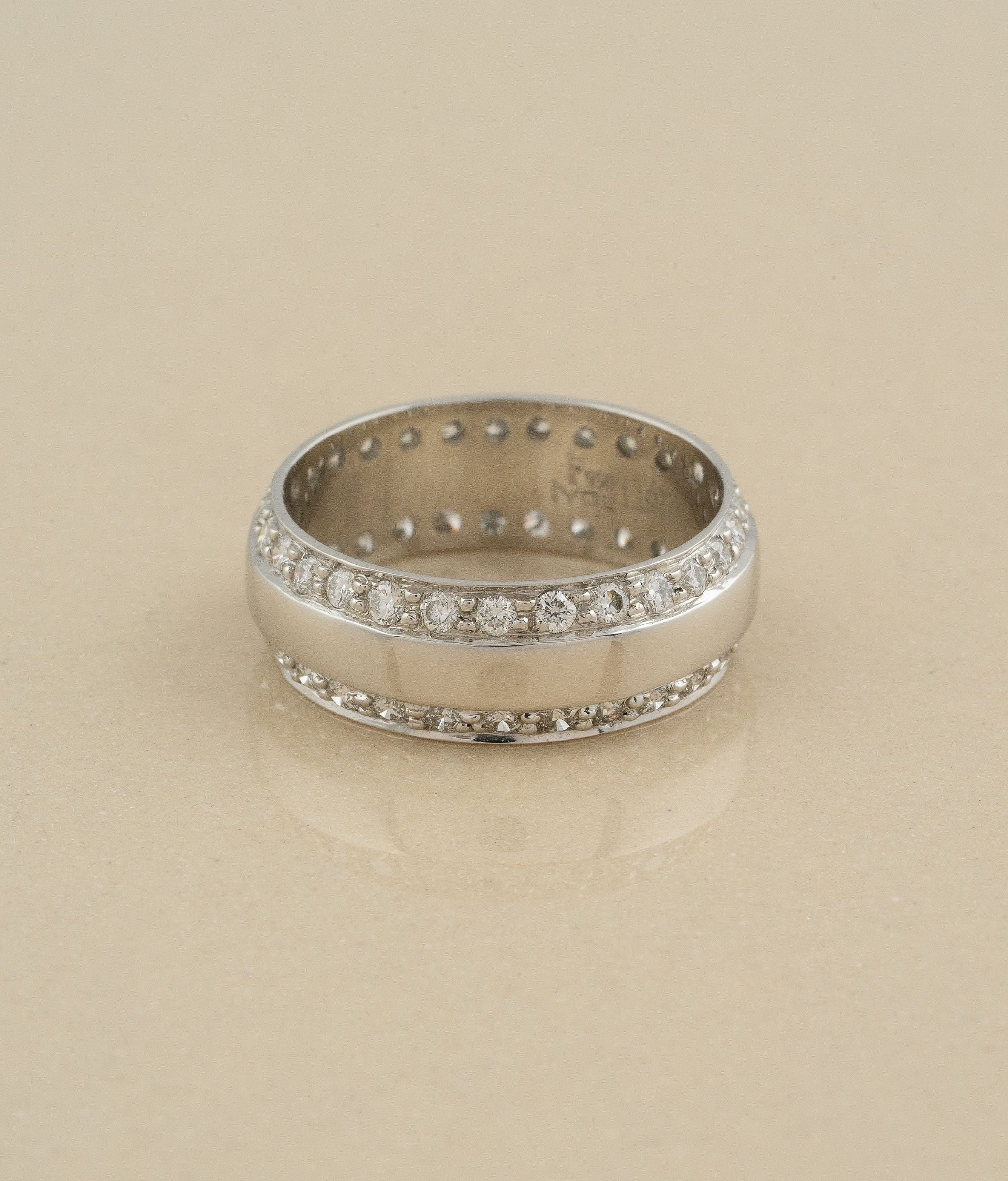 Opal Platinum With Diamond Ring For Men's