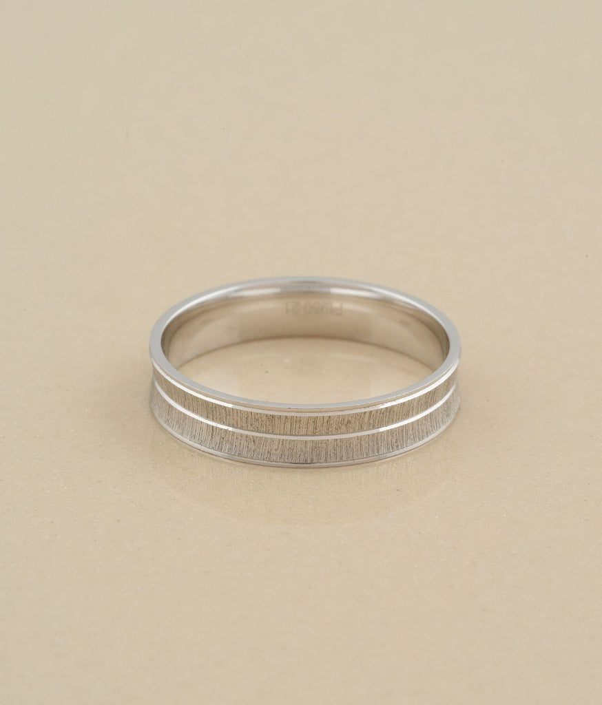 Gemini Platinum Ring For Men's