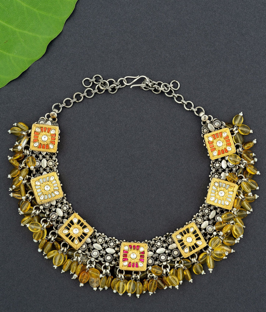 Sagarika Silver Necklace Set