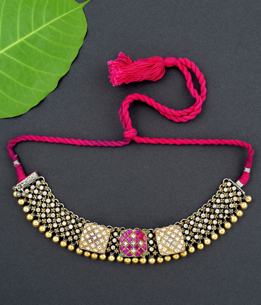 Preeti Silver Necklace Set